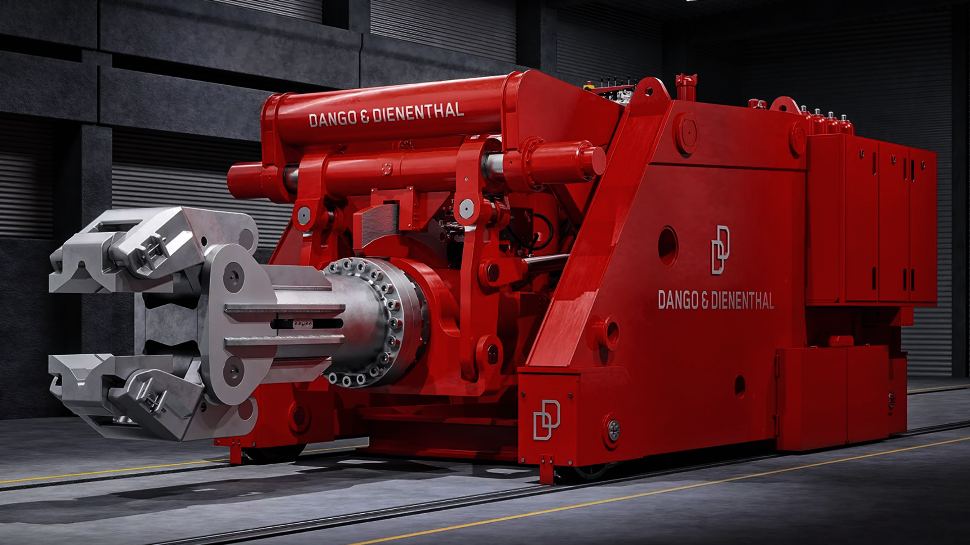 DANGO & DIENETHAL Rail-bound forging manipulator for open-die forging