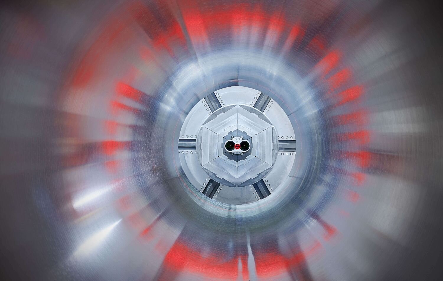 Pipe Sizer laser measurement inside view